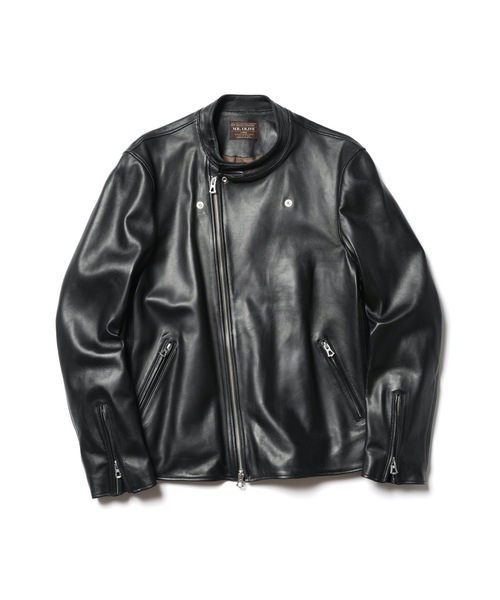 MR.OLIVE（ミスターオリーブ） レザーブルゾン LARGE ブラック メンズ