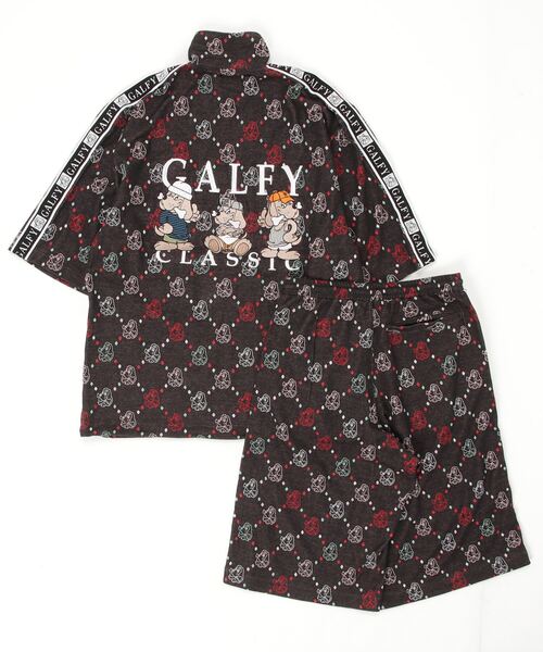 ガルフィー セットアップ 極レア GALFY GALFY ガルフィー ゼブラor豹柄 ボーン GALFY アップリケ SETUP