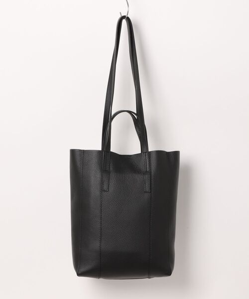 GIANNI CHIARIN/ブラックレザートートバッグ GIANNI CHIARINI / CAMILLA レザートートバッグ（トートバッグ