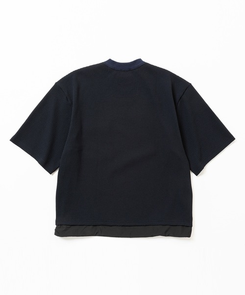 meanswhile（ミーンズワイル） tシャツ SOLOTEX Waffle S/S Tee メンズ