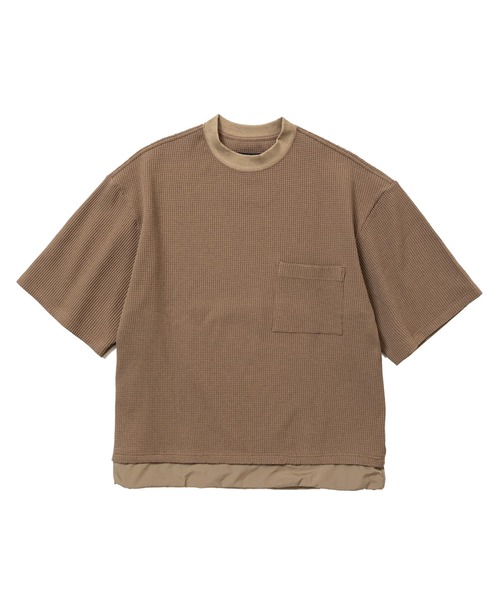 meanswhile（ミーンズワイル） tシャツ SOLOTEX Waffle S/S Tee メンズ