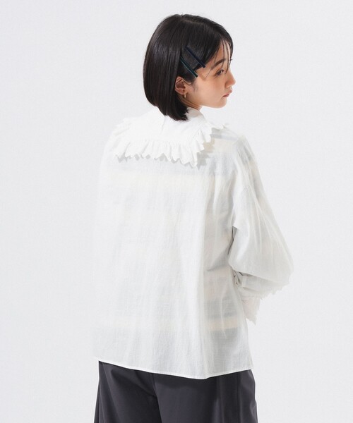 Aエィス×BEAMS BOY フリル シャツブラウス 美品 Aエィス×BEAMS BOY フリル シャツブラウス 美品 トップス