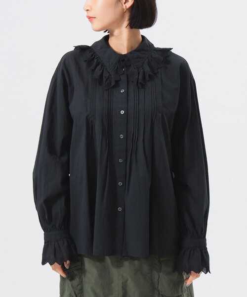 Aエィス×BEAMS BOY フリル シャツブラウス 美品 Aエィス×BEAMS BOY フリル シャツブラウス 美品 トップス