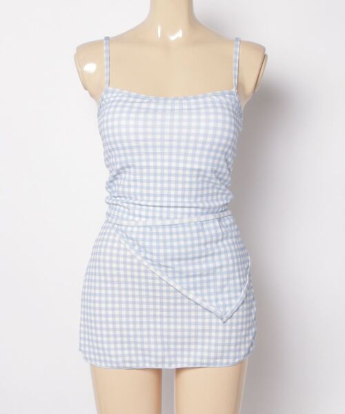 gossip!ロサンゼルス 水着 ギンガムチェック タンキニタイプビキニ