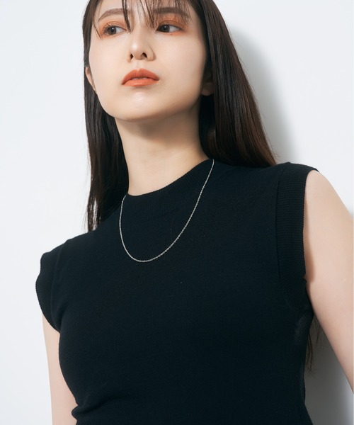 ネックレス プラチナ チェーン ネックレス レディース メンズの画像