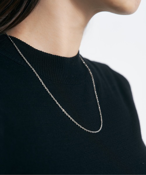 プラチナチェーンネックレス Jewel closet by L&Co. ネックレス プラチナ チェーン ネックレス