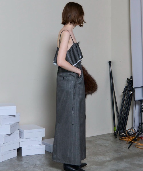 美品！メゾンスペシャル　ワンピース Lame Jacquard Volume Silhouette Dress/ラメジャガード