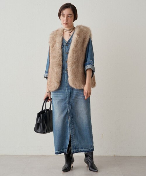 【最終値下げ】LOUNGEDRESS フェイクファーコート 楽天市場】【SALE／63%OFF】【Loungedress】フェイクファー