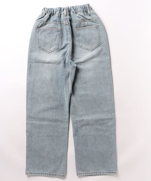 「LADY LIKE」 加工デニムパンツ M サックスブルー レディース