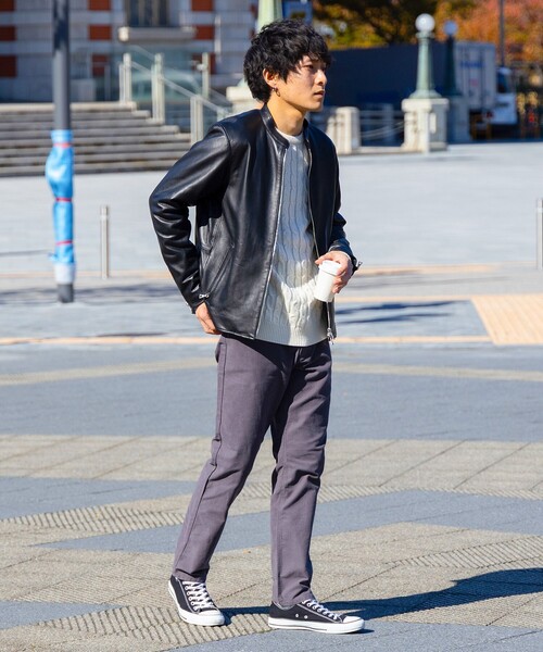 BEAMS HEART（ビームス ハート） レザージャケット MEDIUM ブラック