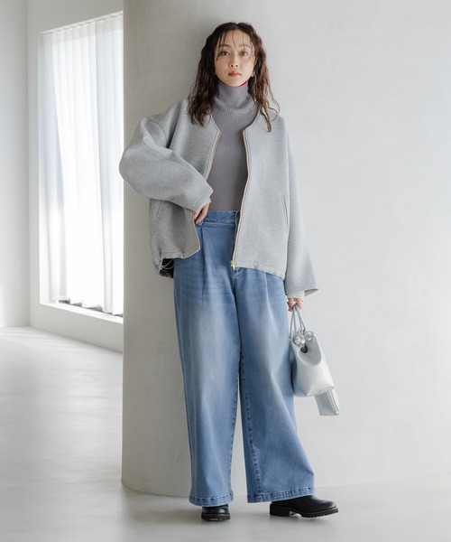 Elura（エルーラ） ジーンズ デニム デニムパンツ あったかワイド