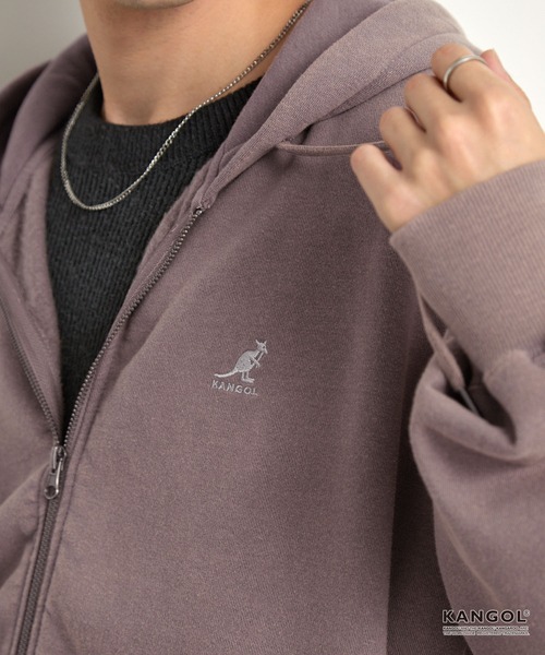 KANGOL（カンゴール） パーカー 別注 ロゴ ワンポイント刺繍
