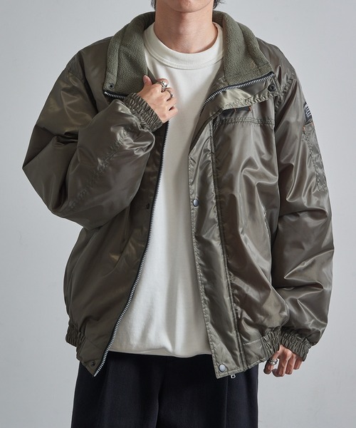 ジャケット・ブルゾン Fanta AsheKsha ブルゾン アウター 取り外し可能なファー付きフード付き防風