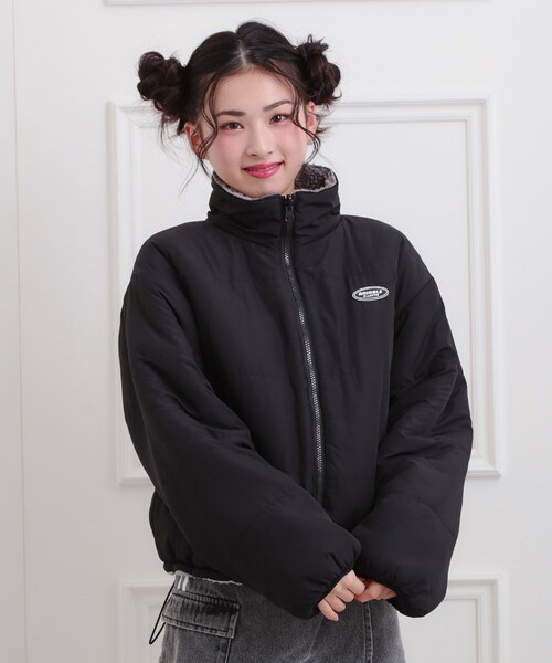 PINK-latte（ピンクラテ） ブルゾン アウター ボアリバーシブル