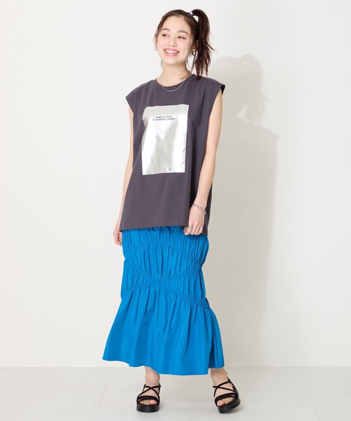 「ORiental TRaffic」 フラットサンダル 3L ブラック レディース_画像7