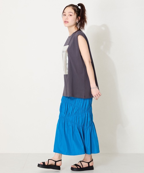 「ORiental TRaffic」 フラットサンダル 3L ブラック レディース_画像8