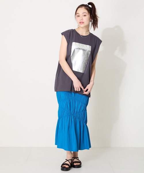 「ORiental TRaffic」 フラットサンダル 3L ブラック レディース_画像9