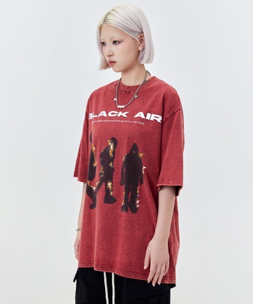 「Ressaca」 「alackair」半袖Tシャツ M レッド メンズ_画像3