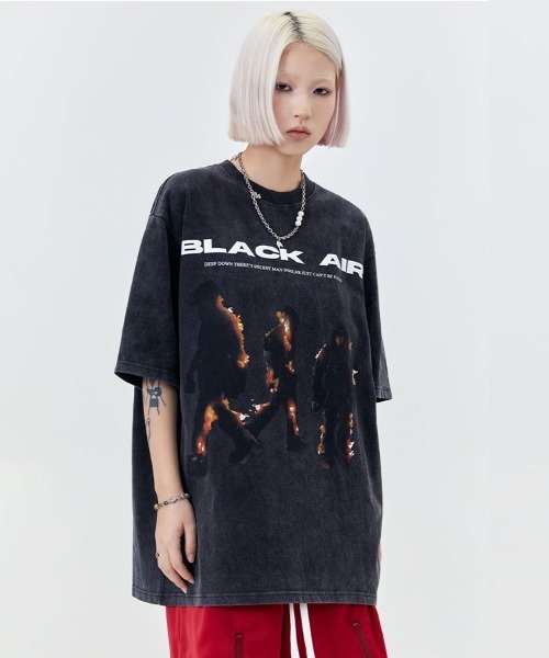 「Ressaca」 「alackair」半袖Tシャツ M レッド メンズ_画像6