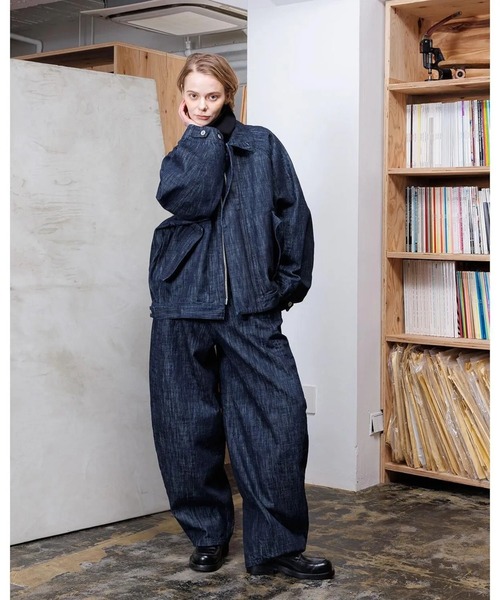 VOAAOV（ヴォアーブ） ジーンズ RANDOM CRUNCH DENIM Wide Tapered