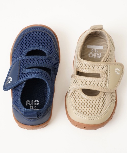 「RIO」 「KIDS」ローカットスニーカー 13cm アイボリー キッズ_画像4