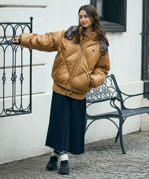 LACOSTE（ラコステ） ダウンコート ダウンジャケット オーバーサイズ撥