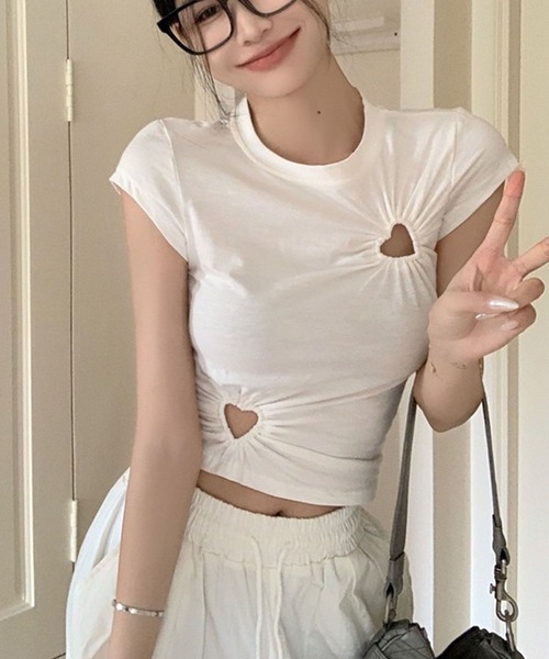 「GLAMOROUS JANE」 半袖Tシャツ FREE ブラック レディース_画像2