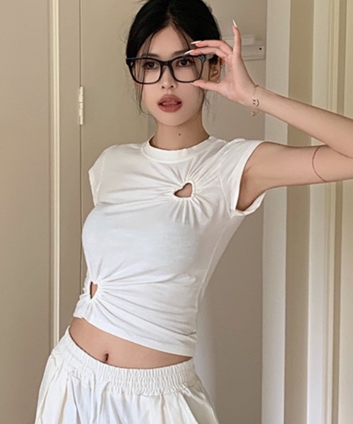 「GLAMOROUS JANE」 半袖Tシャツ FREE ブラック レディース_画像4