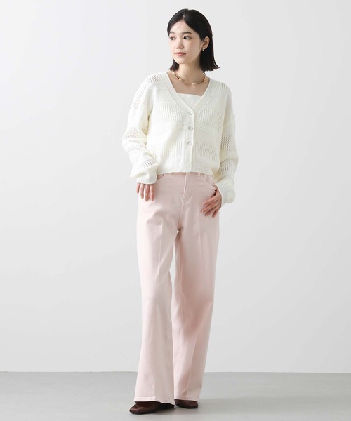 「Gready Brilliant」 「favori」ニットカーディガン 38 ネイビー レディース_画像2