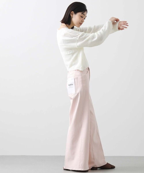 「Gready Brilliant」 「favori」ニットカーディガン 38 ネイビー レディース_画像3