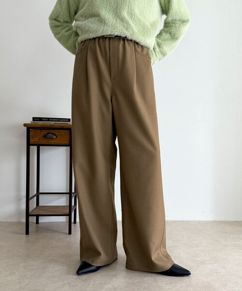 fredy emue（フレディエミュ） パンツ ウールライク5ポケイージー