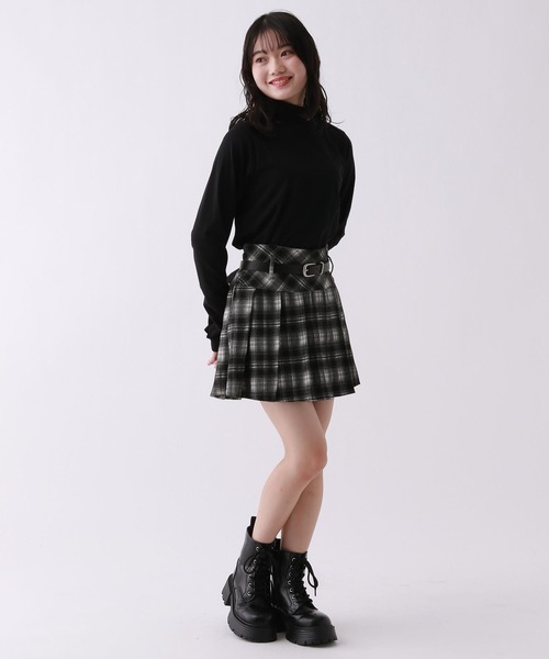 repipi armario(レピピアルマリオ) スカート ベルト付きチェック repipi armario(レピピアルマリオ) スカート ベルト付きチェック
