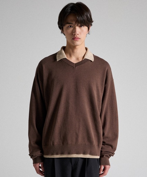 Parts Lab. ポロシャツ 「Parts Lab.」Metallic Knit Polo Shirt