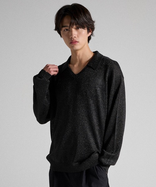 Parts Lab. ポロシャツ 「Parts Lab.」Metallic Knit Polo Shirt