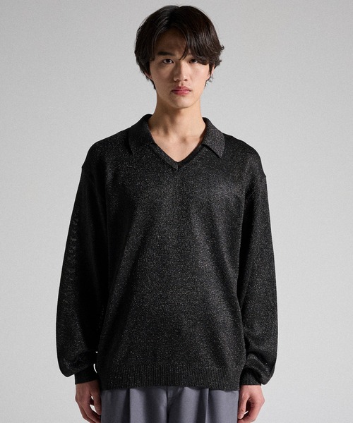 Parts Lab. ポロシャツ 「Parts Lab.」Metallic Knit Polo Shirt 
