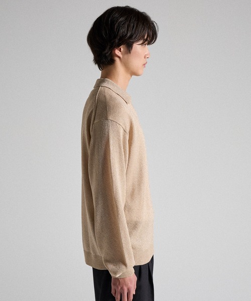 Parts Lab. ポロシャツ 「Parts Lab.」Metallic Knit Polo Shirt