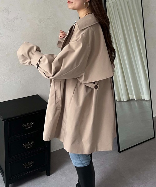 「prose verse」 トレンチコート MEDIUM ベージュ レディース_画像7