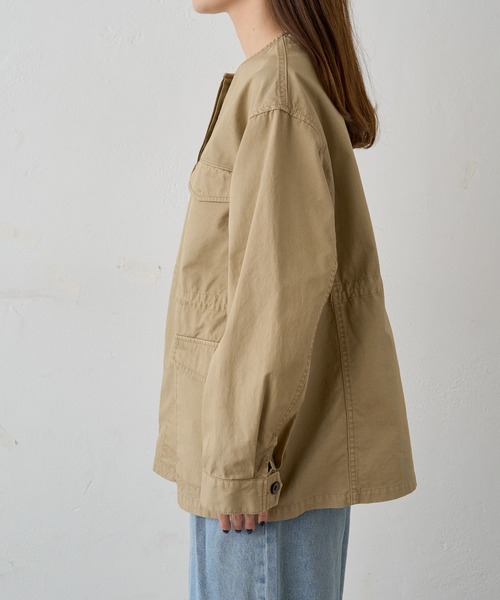 pual ce cin 「PUAL CE CIN」 ミリタリージャケット FREE カーキ