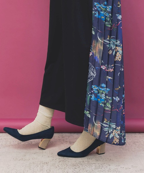 iS ScoLar（イズスカラー） ワンピース 553274：花柄素材切替