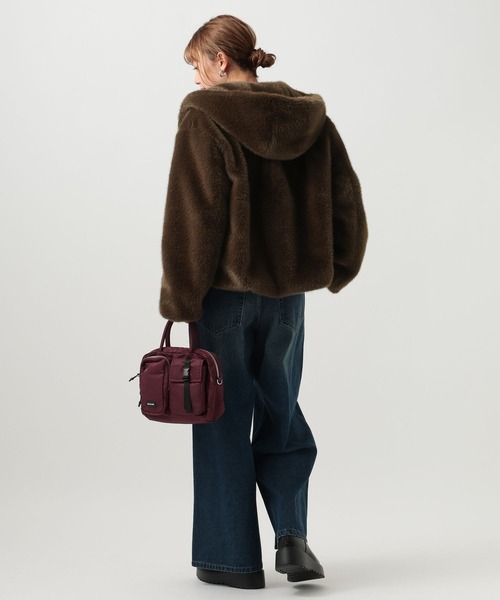 ブルゾン アウター 「トレンドアイテム」ファーフーディーブルゾン レディース