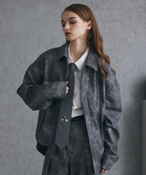 「Spielio」 ブルゾン M グレー メンズ_画像2