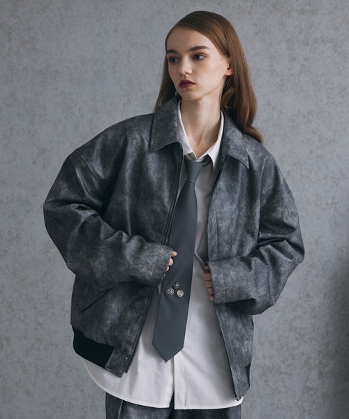 「Spielio」 ブルゾン M グレー メンズ_画像3