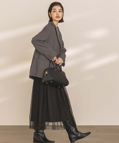 「AULENTTI」 ハンドバッグ FREE オレンジ レディース_画像5