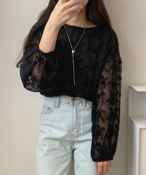 「LAUIR」 長袖ブラウス MEDIUM アイボリー レディース_画像8