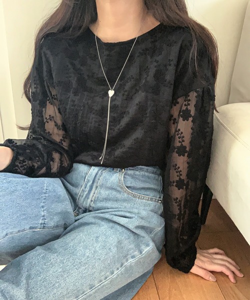 「LAUIR」 長袖ブラウス MEDIUM アイボリー レディース_画像9