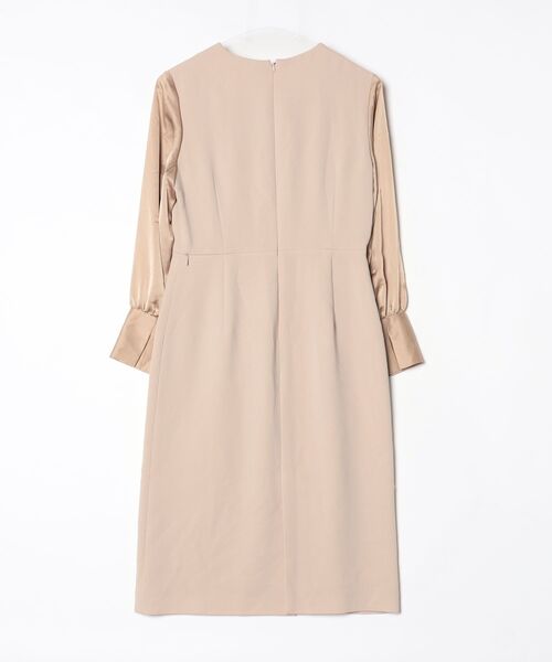 「PEELSLOWLY」 長袖ワンピース 38 ベージュ レディース_画像2