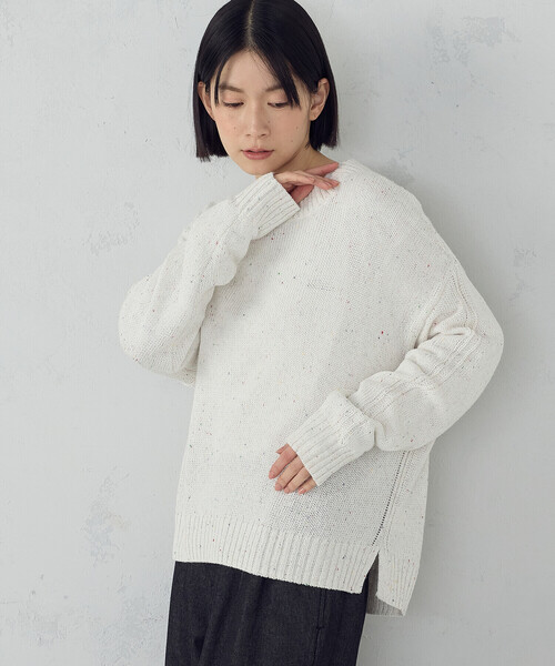 新品 【洗える】 ウール混 カラーネップ ニット セーター レディース M L ニット セーター カラーネップ レディース : ZOZOTOWN Yahoo!店 - 通販