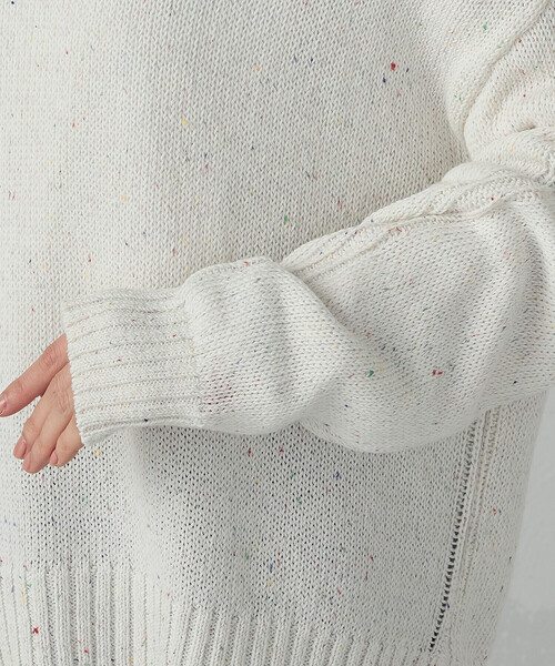 新品 【洗える】 ウール混 カラーネップ ニット セーター レディース M L ニット セーター カラーネップ レディース : ZOZOTOWN Yahoo!店 - 通販