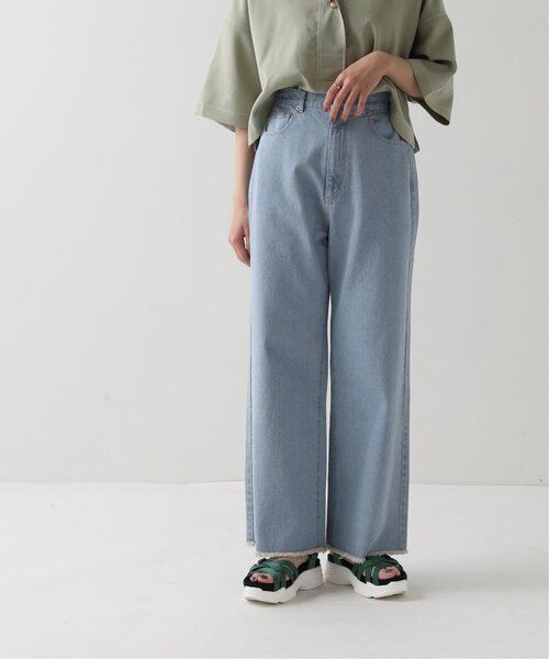 [RAY CASSIN] Denim брюки MEDIUM one woshu женский 