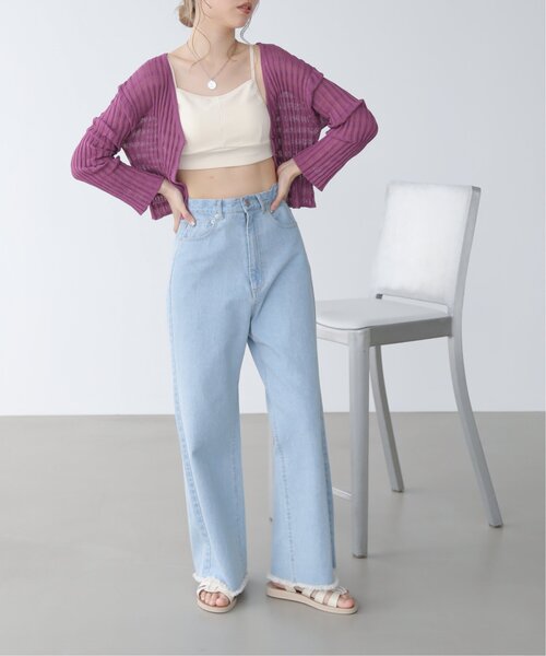 [RAY CASSIN] Denim брюки MEDIUM one woshu женский 